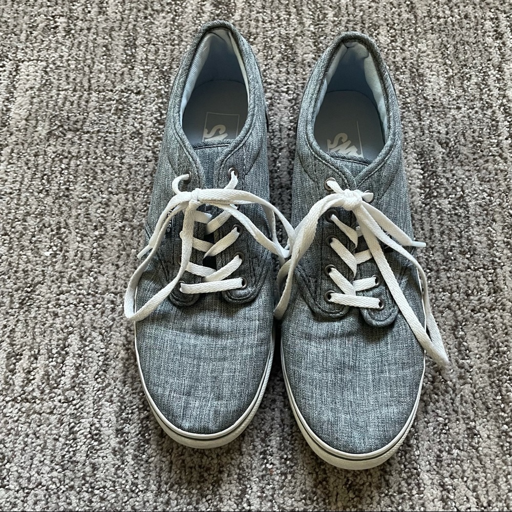 Vans Off the Wall gray sneakers size 8.5